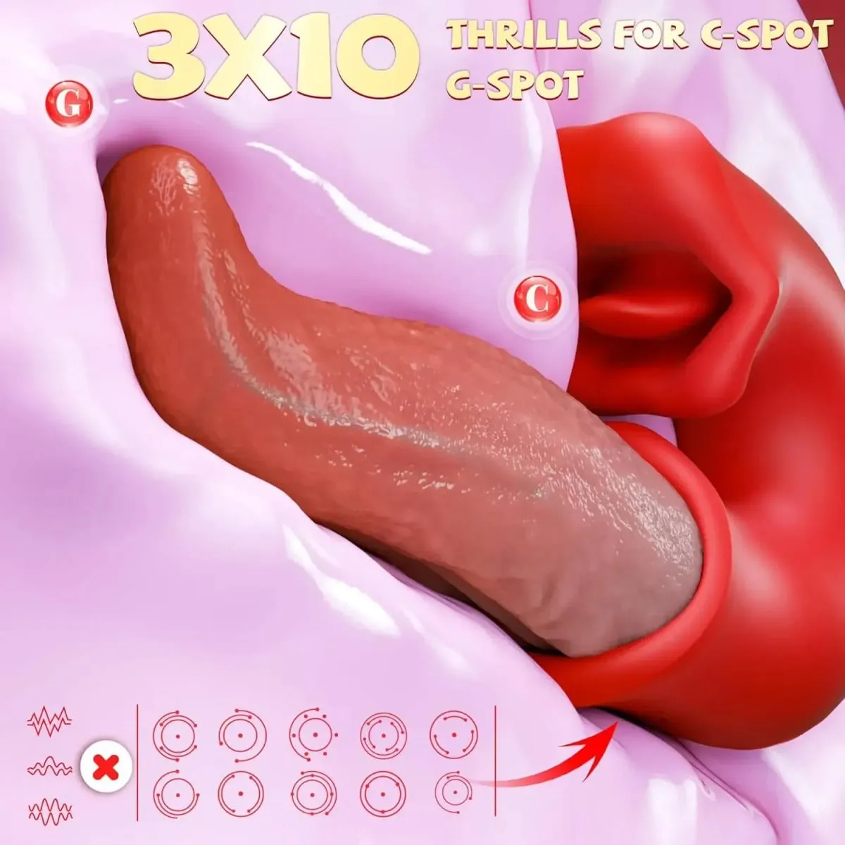 Black Rose Sucking Female Sex Toy Vibrator Jumping Egg Clitoral Suction Cup Stimulator Tongue Licking Type Adult Products — image 4
