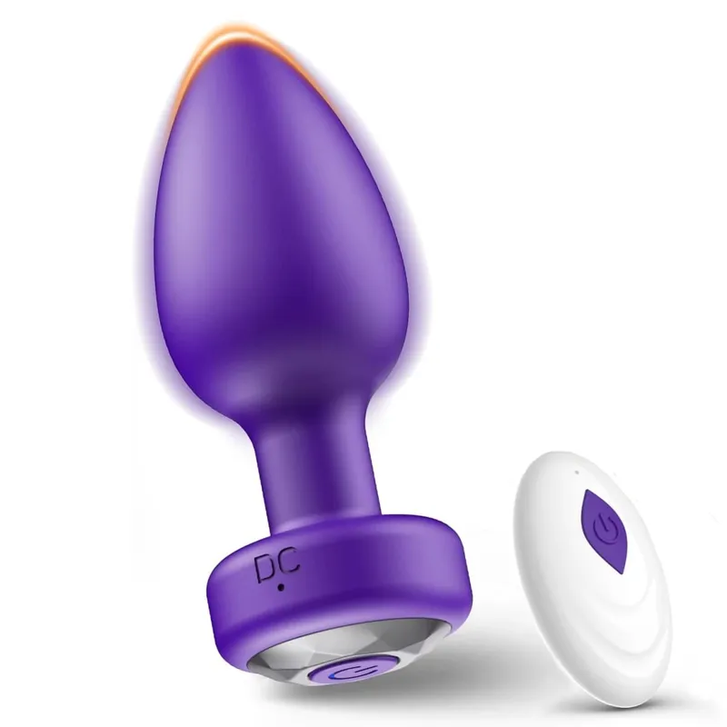 Vibrating Silicone Anal Plug Adult Sex Toy With 10 Vibration Modes Male Toy Game Prostate Massager Remote Control Or App Aode — image 11