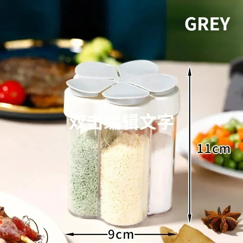 1 Uds. Tarro de condimentos, contenedor de plástico, botella de condimentos, organizador de especias, contenedores de condimentos para acampar al aire libre, juegos de utensilios de cocina