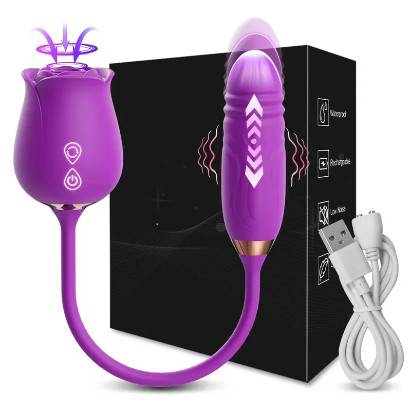 Clit Sucker Vibrator for Women Sucking Clitoris Stimulator with Thrusting Egg Female Masturbation Adult Goods Sex Toy for Women