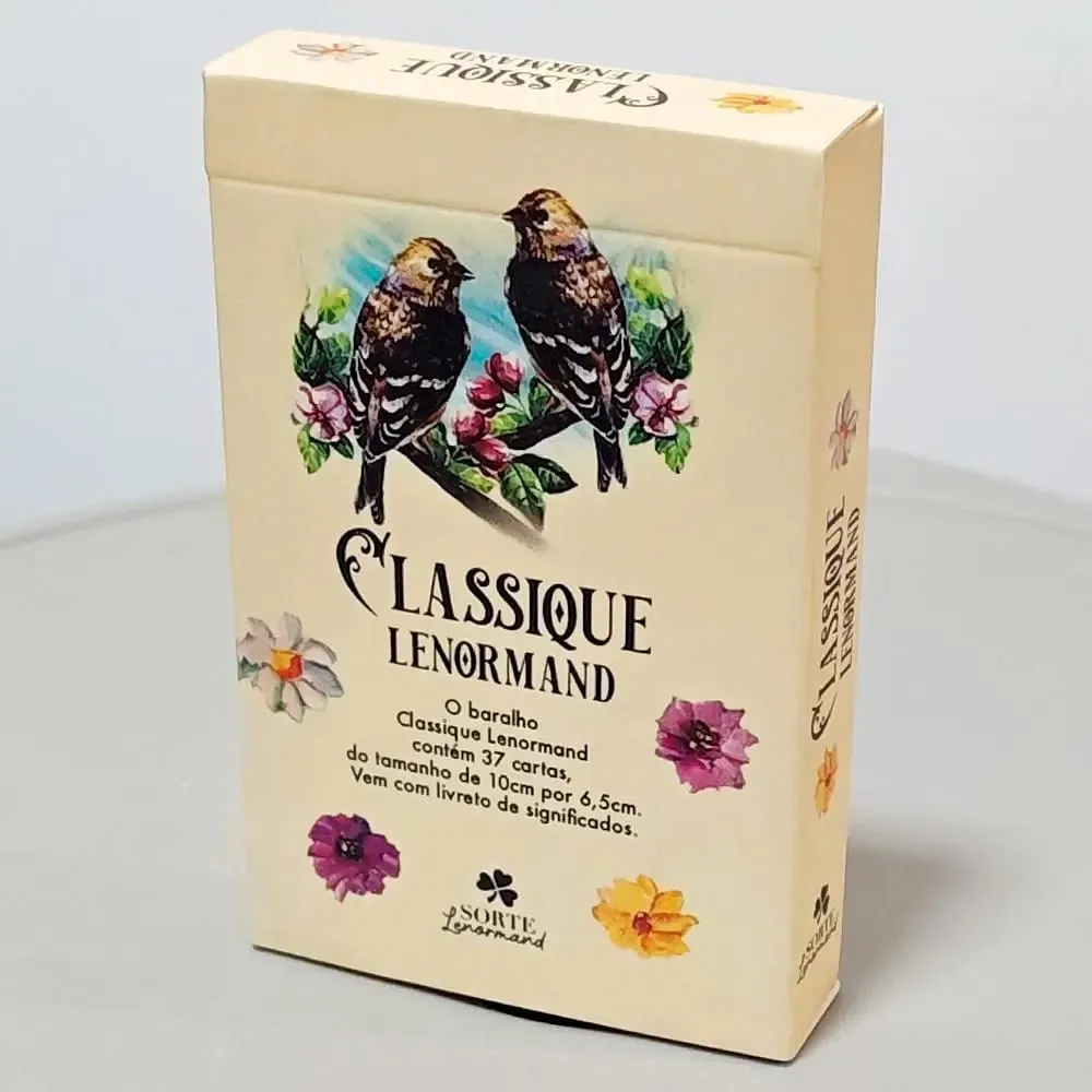 Classique Lenormand Deck 9*6cm - 37 Vintage Style Divination Cards - Classic Portuguese Edition Double-embossed Cardstock — image 7