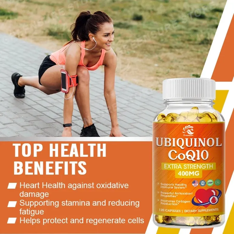 Buy 3 Get 1 Free - CoQ10 Capsules (Ubiquinone) 400mg - Support for Brain Heart & Energy Health – High Absorption Supplement — image 2