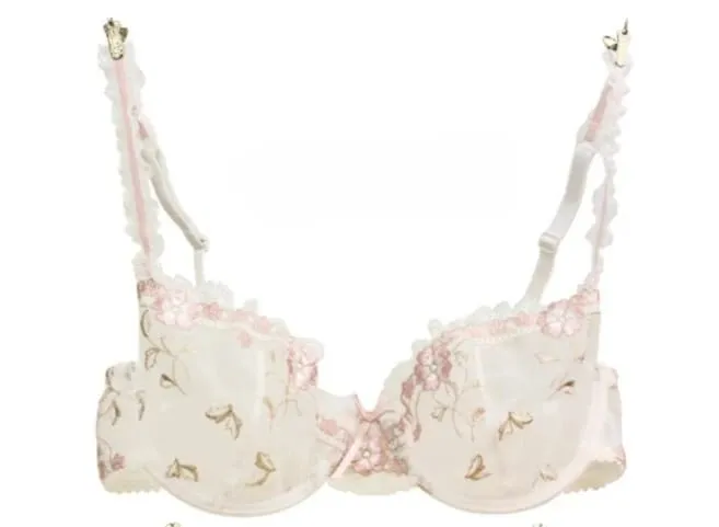 Ultra-thin Steel Band Bra Lovely Plus-size Lace Lingerie Set transparent Comfortable Bra Set Soft Lightweight S-XL Daily Wear — image 7