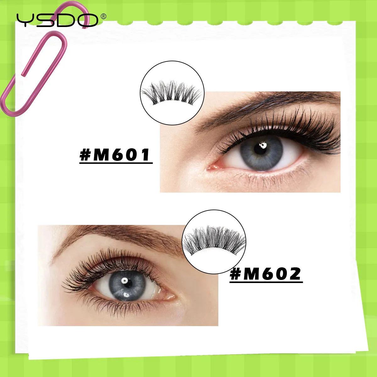 Mezze Ciglia Naturali Soffici Ciglia Finte Cat Eye Lash 3D Ciglia di Visone Finte Ciglia Morbide Alate Strumento di Trucco