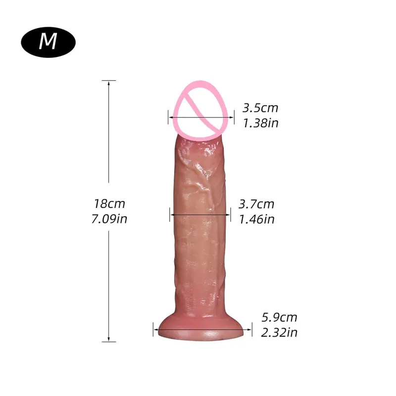 Wearable Realistic Strapon Dildo Sex Toys for Women Fake Dick Anal Penis Thick Butt Plug Vagina Masturbator Adult Cock Dick — image 8