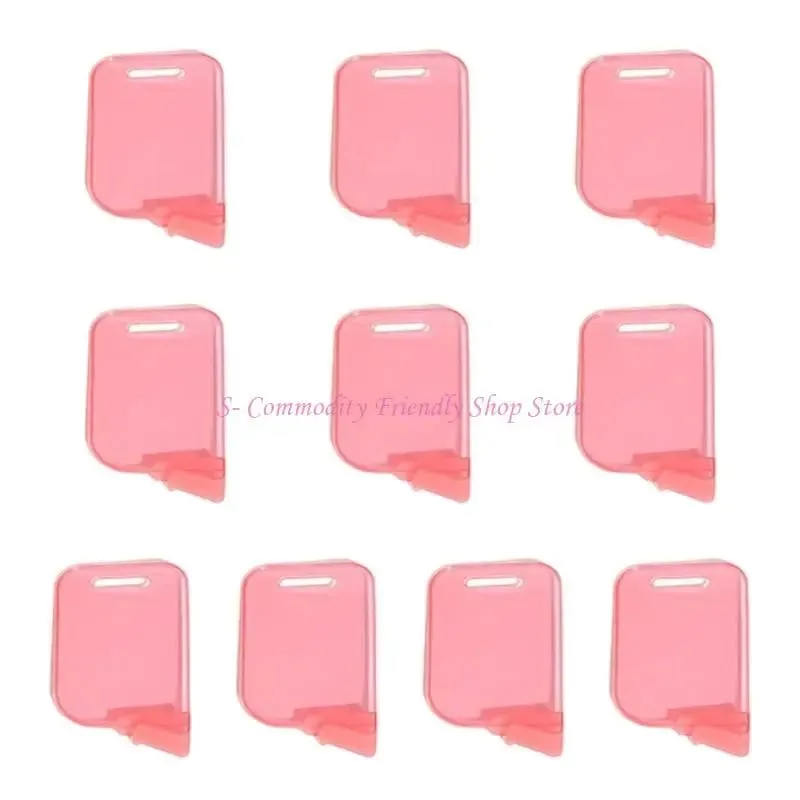85AE 10Pcs Plastic Trading Card Box Baffle Clip Card Spacer Storage Classification Barrier Plate Clip Storage Partition Board