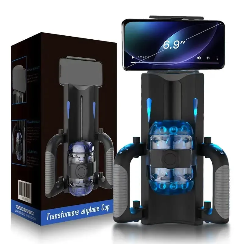 Volautomatische Handvat Masturbator 6-Segment Vaste Punt Telescopische Mannelijke One-Key Burst Masturbatie Cup Trainer Speeltjes voor Mannen — image 1