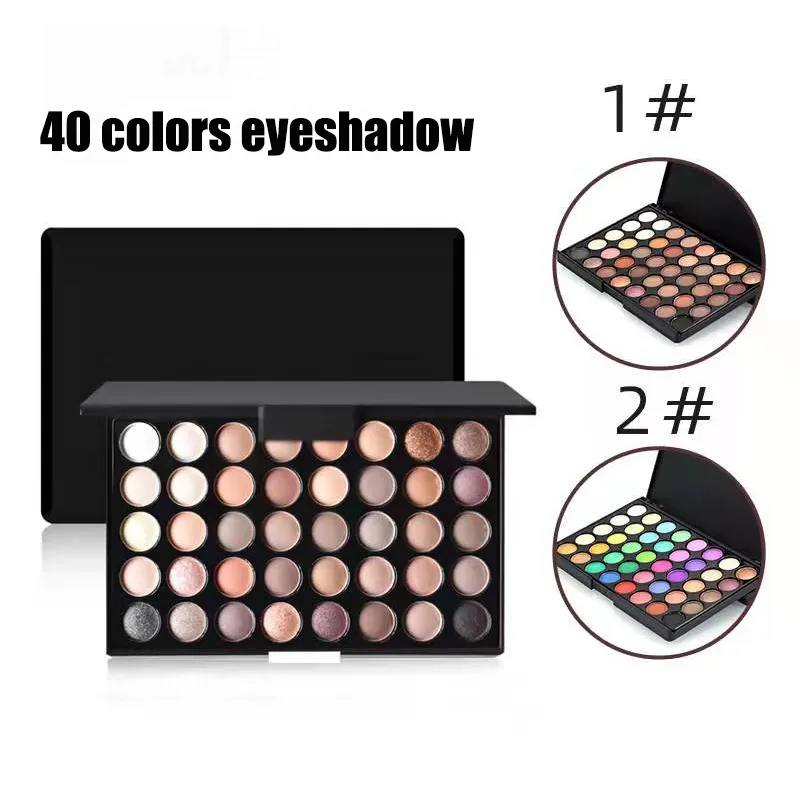 40 Colors Glitter Eyeshadow Palette Matte Waterproof Long Lasting Pressed Powder Earth Tone Women Eye Makeup Palette Cosmetics — image 3