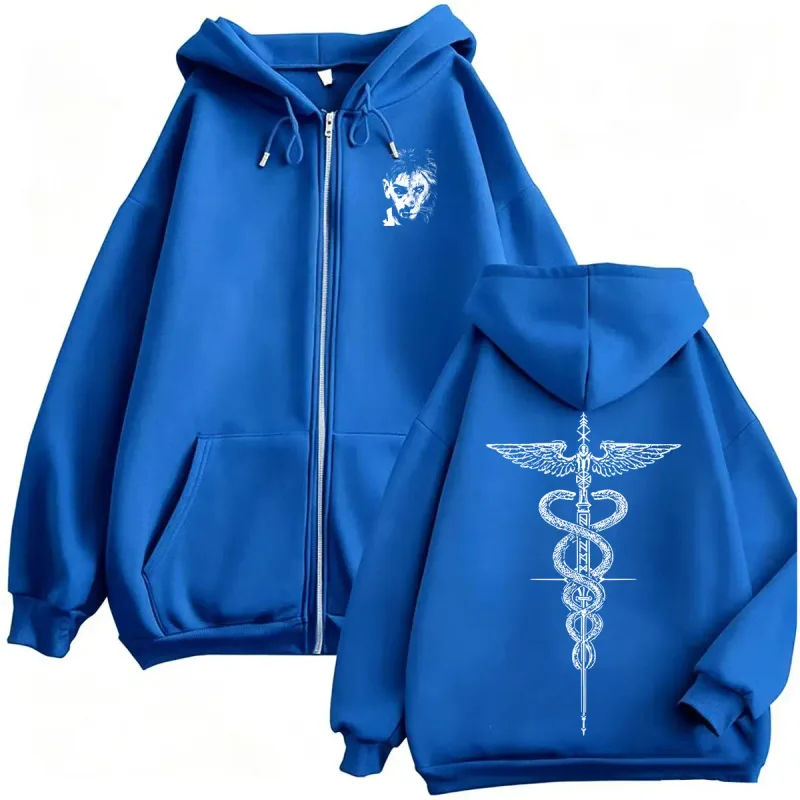 El Matador Ilia Topuria Tattoo Zipper Hoodies Men's Violence Aesthetics Sweatshirt Jacket Coats Fleece Long Sleeve Zip Up Hoodie — image 6
