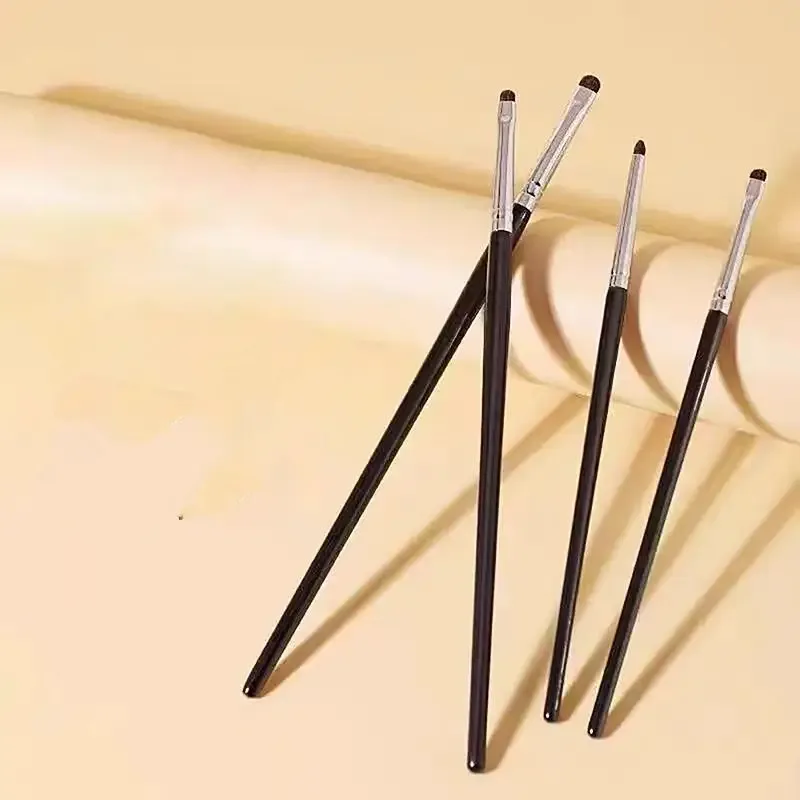 4/6Pcs Set Berus Perincian Mata Berus Pembayang Mata Rambut Kuda Berus Calit Bawah Mata Berus Celak Lembut Alat Solekan Mata Sempurna