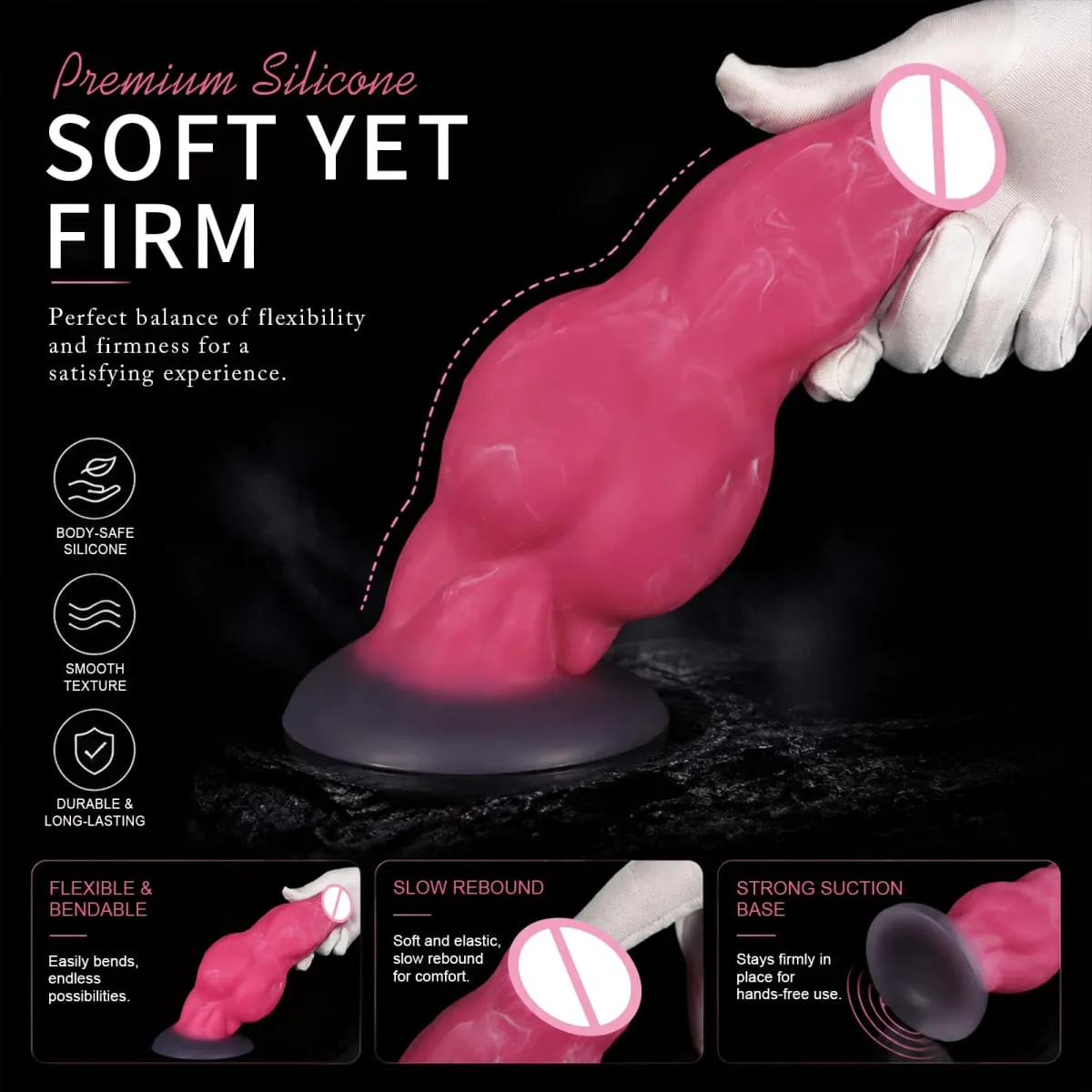 NEW Huge Horse Dildo Strong Muscular Male Animal Big Penis G-spot Suction Cup for Female Stimulation Anal Masturbation Sex Toys — image 2