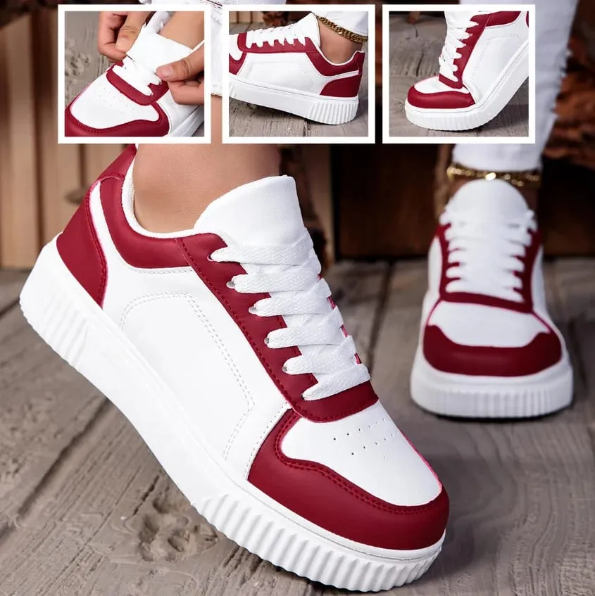 Women Shoes Man Casual Vulcanize Shoe Lace Up Women's Sneakers Non Slip Lightweight Comfortable Unisex Sports Shoes — image 3