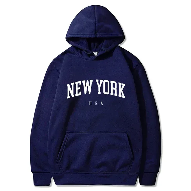 Women New York U.S.A City Hoodies Fashion Letter Printed Graphic Sweatshirts Loose CasuaMen l Harajuku Hooded Pullover Sportwear — image 33