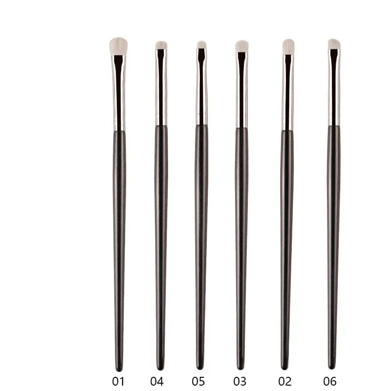 1ks White Pony Hair štětce na make-up na oční stíny Small Smudge Precision Crease Detail Bevel Eye Shadow Make up brush Liner Lip