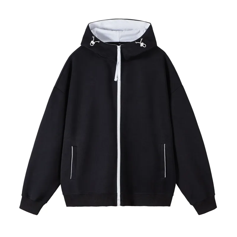 2026 Spring Cotton Hooded Hoodies Men Fashion Youthful Vitality Casual Outerwear Mens Zipper Hoodie Coat Hooded Sweatshirt Tops — image 1