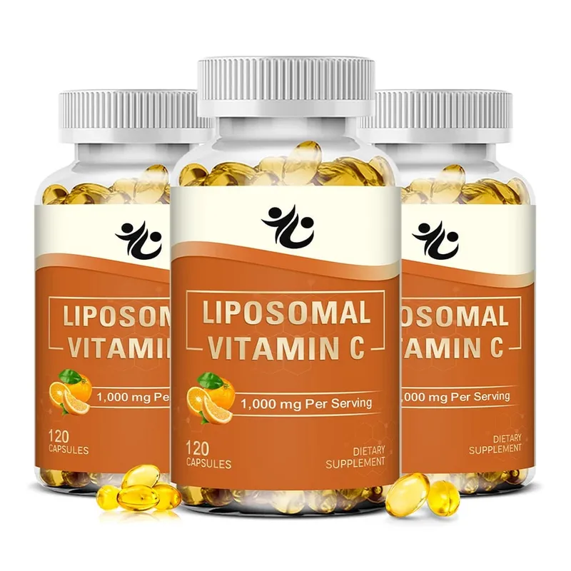 Capsules de vitamine C liposomale 1000 mg, soutien à la défense immunitaire, production de collagène, éclat de la peau, bien-être cognitif et circulatoire — image 8