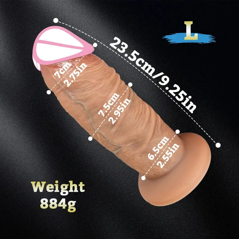 Mahabang Titi Malaking Dick Super Makatotohanang Makapal na Dildos Silicone Anal Dildo Vaginal Expander Pang-adultong Sex Toy Babae Masturbesyon Buttplug — image 7