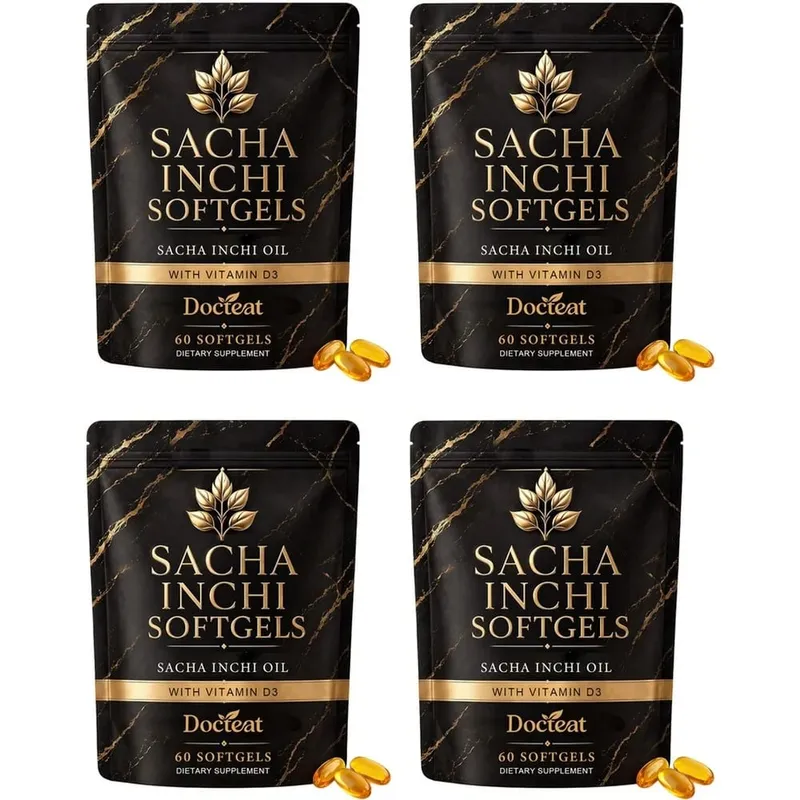 Docteat Sacha Inchi Oil Softgels with Lichen-Derived Vitamin D3 for Bone and Immune Support and Softgel Absorption 60 Softgels — image 9