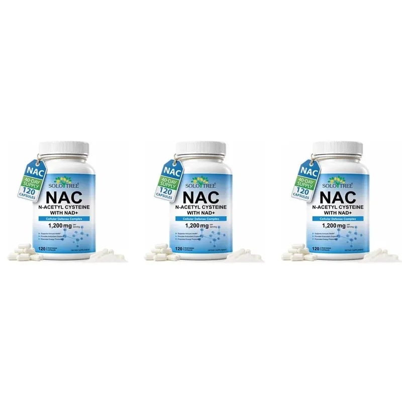 NAC N-Acetyl Cysteine Capsules 1200mg NAD+ For Cellular Immune & Antioxidant Energy Support Formula Adult 120 Count — image 9