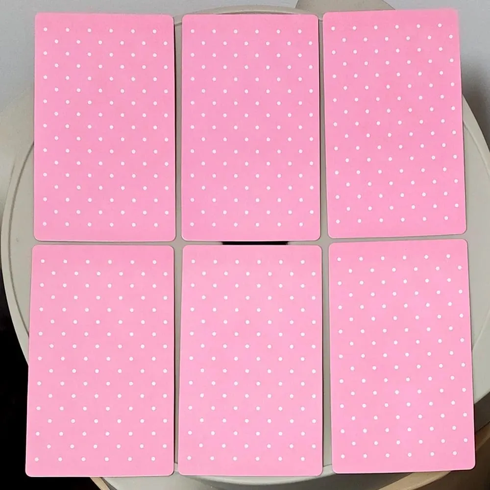 ピンクウェイトタロット夢のようなピンクコラージュタロットデッキ ​​78 美的かわいいタロットカード意味付き 12*7 センチメートルダブルエンボス加工