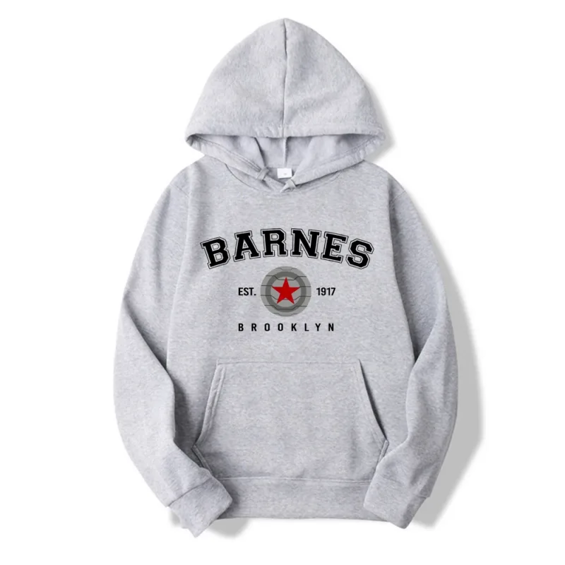 Vintage Barnes 1917 Hoodie Bucky Barnes Winter Soldier Hoodies Women Hooded Sweatshirt Tv Show Inspired Pullovers Superhero Tops — image 3