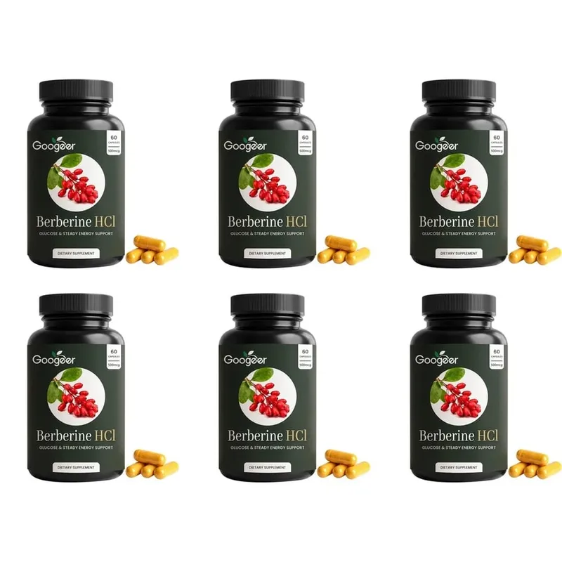 Googeer Berberine HCl Capsules Support Glucose Homeostasis and Steady Energy Plus Immune Support and Gut Health 60 Capsules — image 12