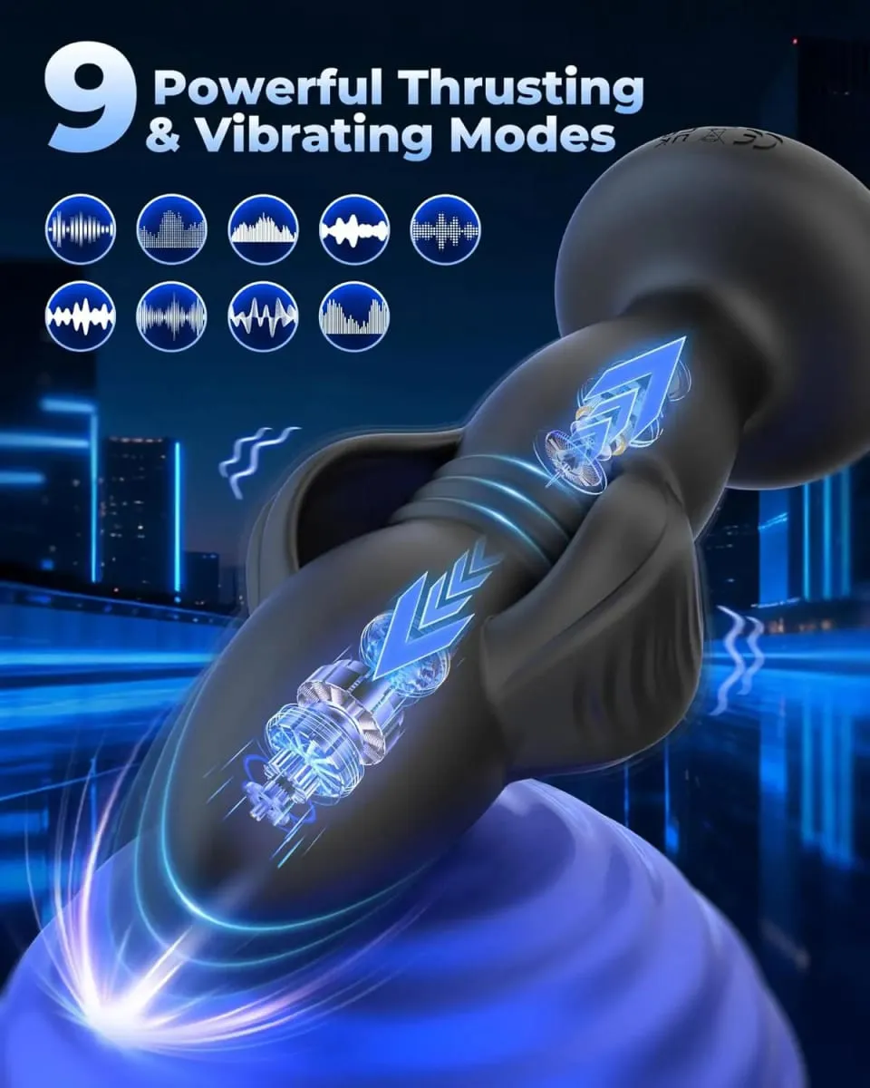 3 in 1 Telescopic Expanding Anal Vibrator Butt Plug Prostate Massager App Control Anal Plug Vibrator Stimulator Sex Toy for Men