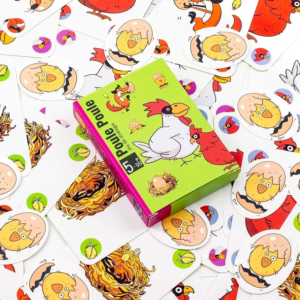 Heiße Brettspiele Chicken Chiu Chiu Brettspiel Piou Piou Casual Party Kartenspiel Intellektuelles Spielzeug Geschenke 10,5 * 7,5 cm