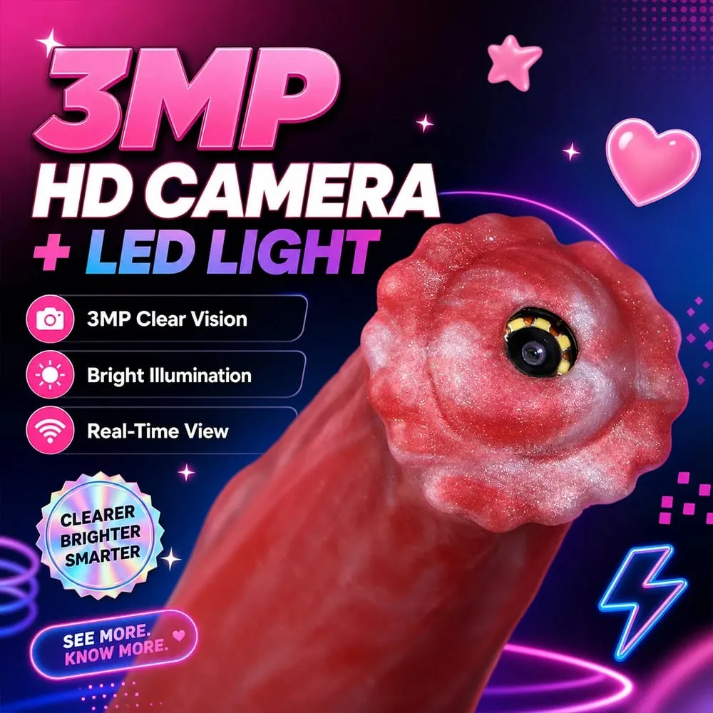 31inch Long Horse Dildo Anal Speculum Sex Toys Real-time Viewing Camera Giant Silicone Butt Plug with Strong Suction Cup — image 2