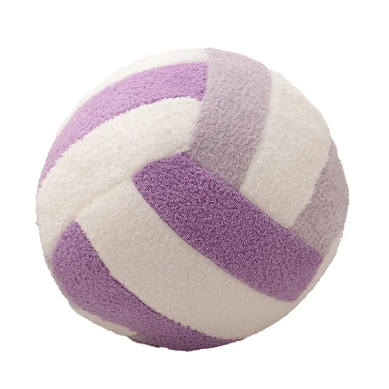 20/24cm Volleyball Sport Ball Plush Pillow Stuffed Interactive Indoor Home Game Prop Plushie Decor Gift