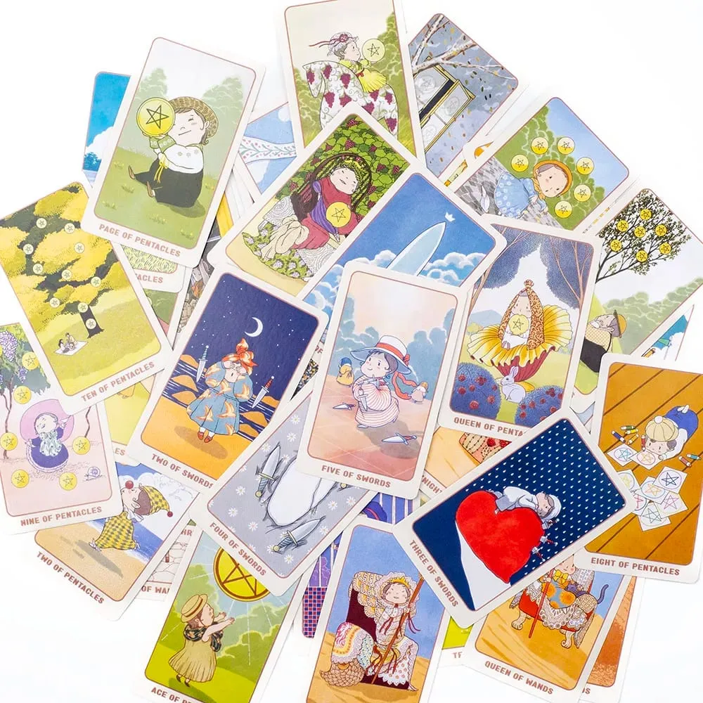 78 Pcs Joyful Whimsical Cute Baby Cartoon Tarot Deck - an Intuitive And Magical 78-Card Deck for Divination And Self-Discovery — image 6