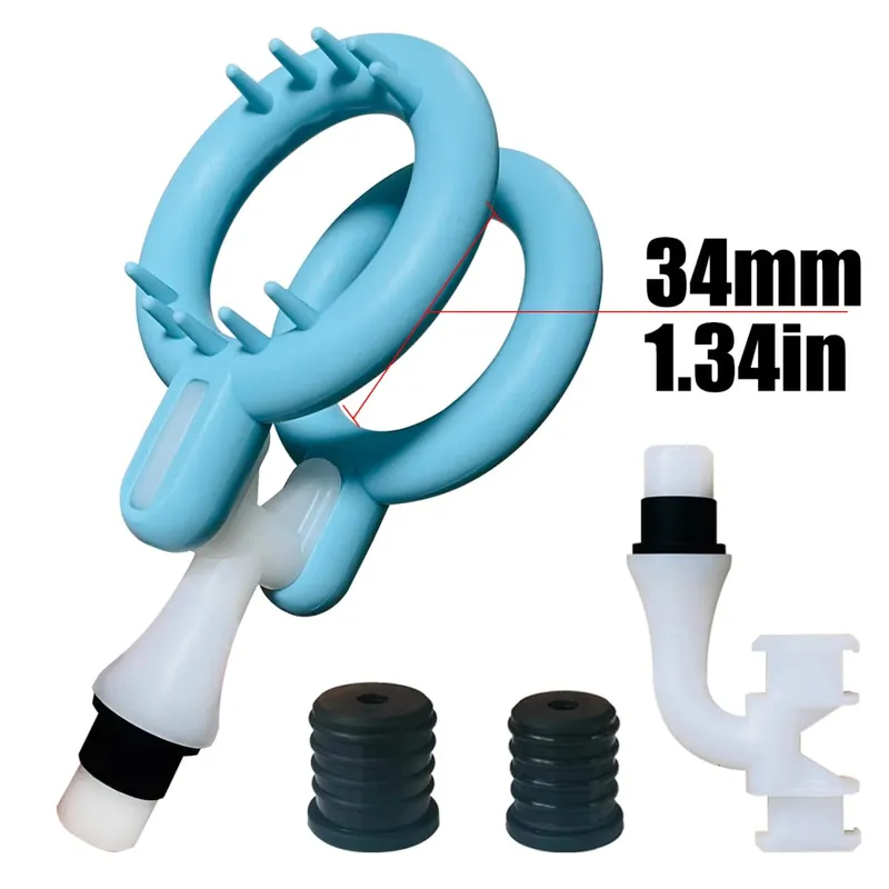 (Fits 12-19mm Shaft) Massage Gun Head attachments - Fascia Gun Silicone Head Replaceable Fitness Accessories Men's sex toy — image 14