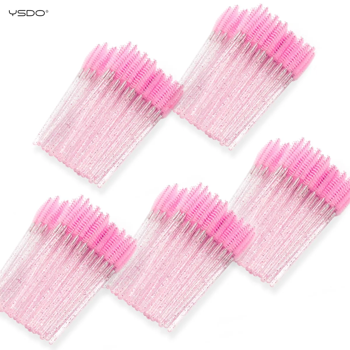 5/25/50pcs Crystal Eyelash Makeup Brushes Professional Eyebrow Extension Brush Eye Lashes Beauty Tool for Makeup Artists