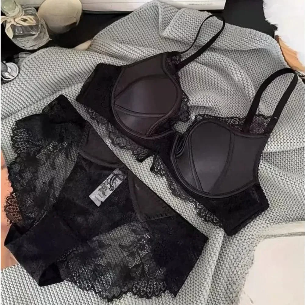 Push Up Bra Women Sexy French Lace Minimizer Full Coverage Wireless Thin Anti Sagging Comfort Support Lingerie S-XL — image 3