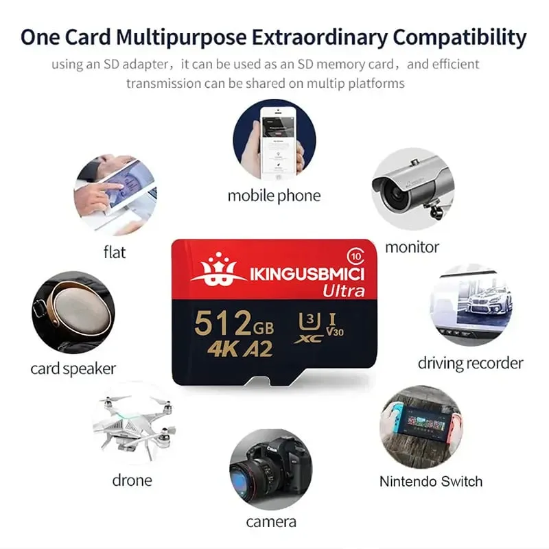 Memory Reliable Quality 32/64/128/256/512gb Mini Durable Smartphone High Micro Original 10 Card Flash Class Tf Quality Fast U3