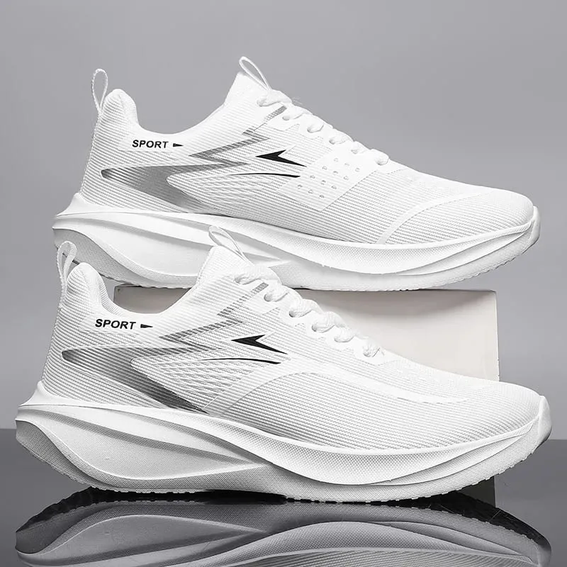 Men Casual Sports Running Shoes Marathon Air Cushion Breathable Lightweight Men Comfortable Athletic Nonskid Sneakers Outdoor — image 1
