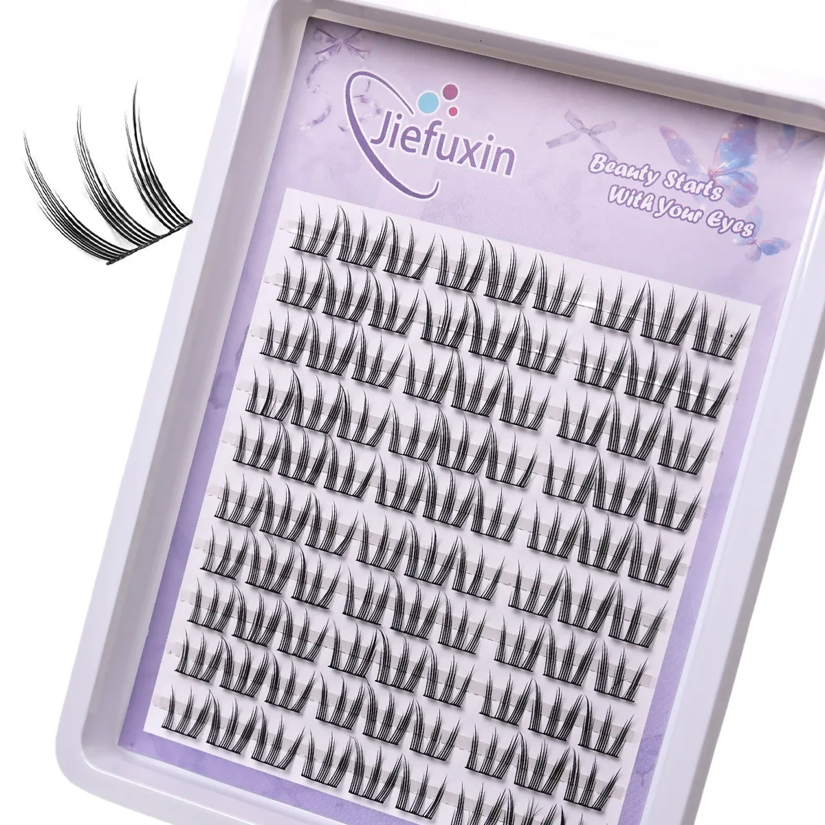 Cat‑Paw Cluster Lashes DIY Extension Kit False Eyelashes Soft Lightweight Segmented Lashes for Enlarged Eye Look — image 3