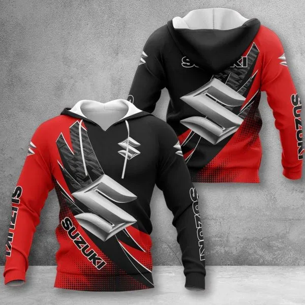2026 New Suzuki Logo Hooded Sweatshirt Motorcycle Enthusiast Jacke Sweatshirt Outdoor Sportswear Autumn Winter Men Women Coat — image 6