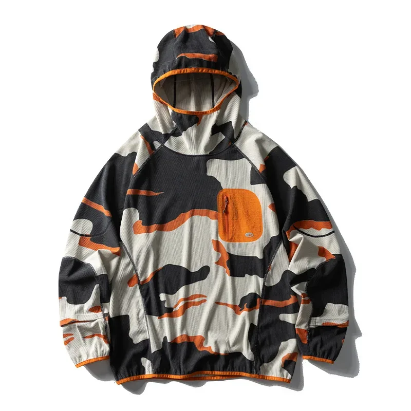Outdoor Sport Hoodies Men Women Lightweight Fleece Long Sleeve Breathable Pullovers Hooded Sweatshirt Unisex Track T Shirts Tops — image 15
