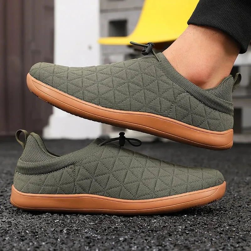 Minimalist Grey Sports Shoes with Slip in Shoe Soles - Men Women Elastic Thick Sole Comfortable Shoe Suitable for Daily Walking — image 5