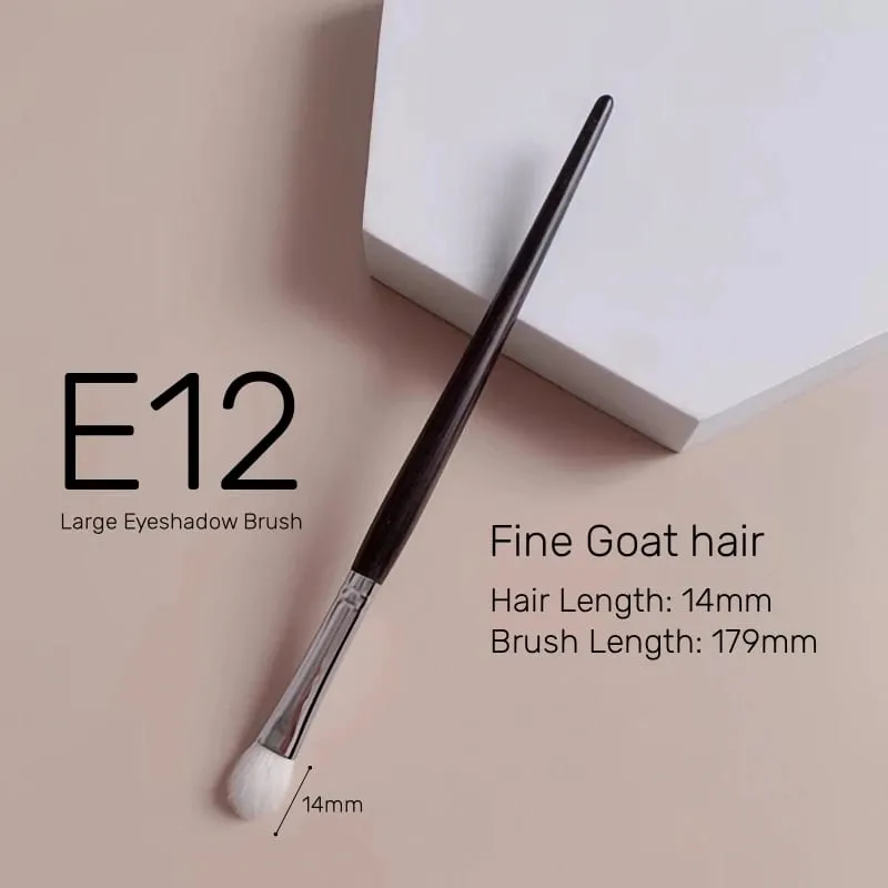 Eyeshadow Makeup Brushes Luxury Natural Fine Goat Hair Ebony Handle Eye Shadow Blending Brush Beauty Tools