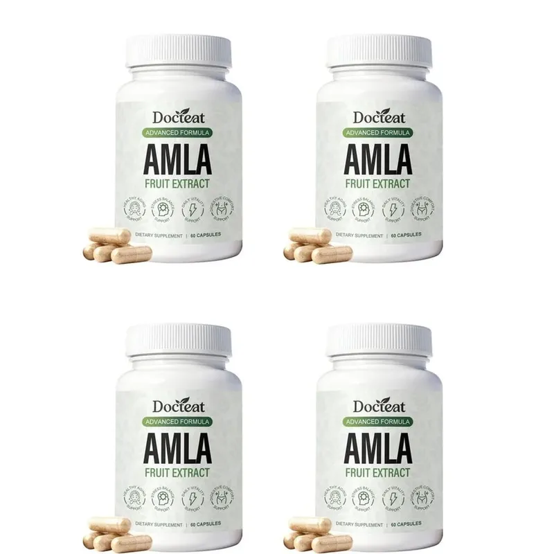 Docteat Amla Fruit Extract Capsules for Immune Support and Skin Health with Vitamin C Vitamin B3 CoQ10 and PQQ 60 Capsules — image 10