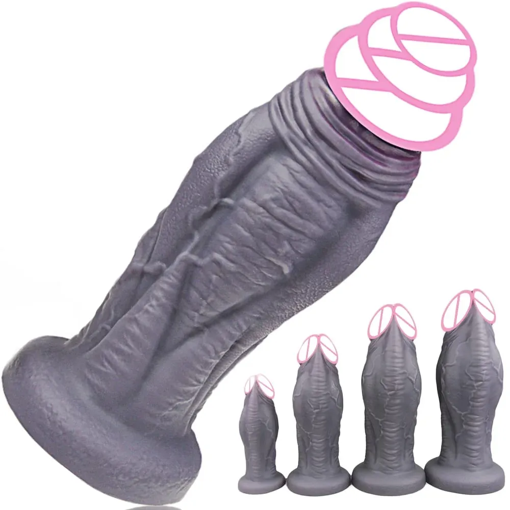 Huge Anal Dildo Buttplug Silicone Anal Plug Masturbator With 4 Sizes Big Dick Prostate Massager G-spot Stimulation Sex Toys 18+ — image 1