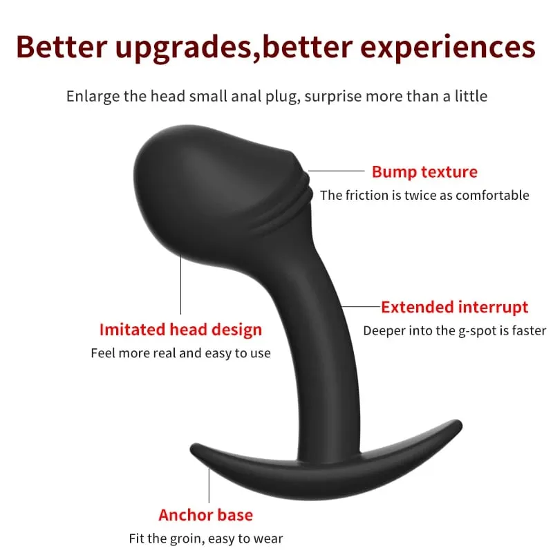 Silicone anal grânulo ânus dilatador vibrador anal plug pequena caminhada wearable bunda butt plug massageador de próstata brinquedos sexuais para mulheres