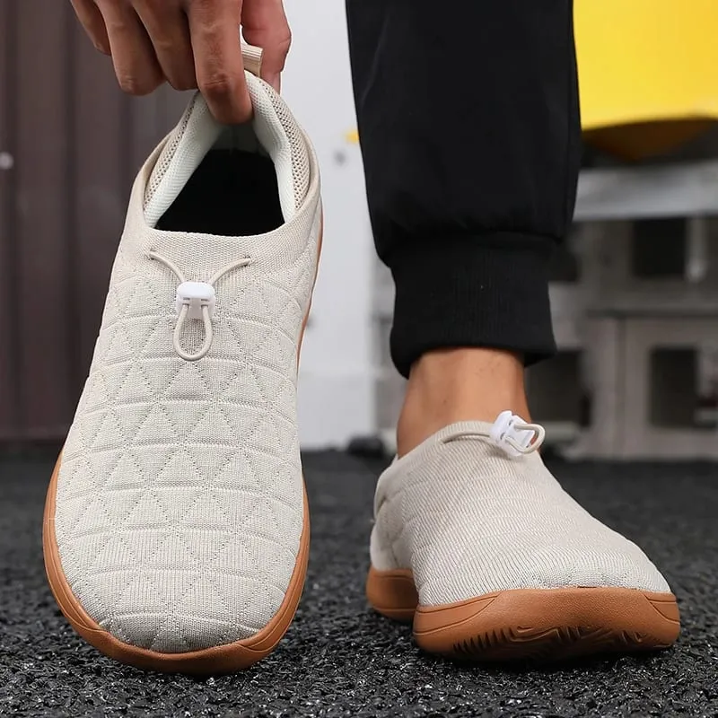 Minimalist and Unisex Wide Mesh Shoes for Comfortable Walking and Casual Outdoor Activities with Soft Soles Suitable for Travel