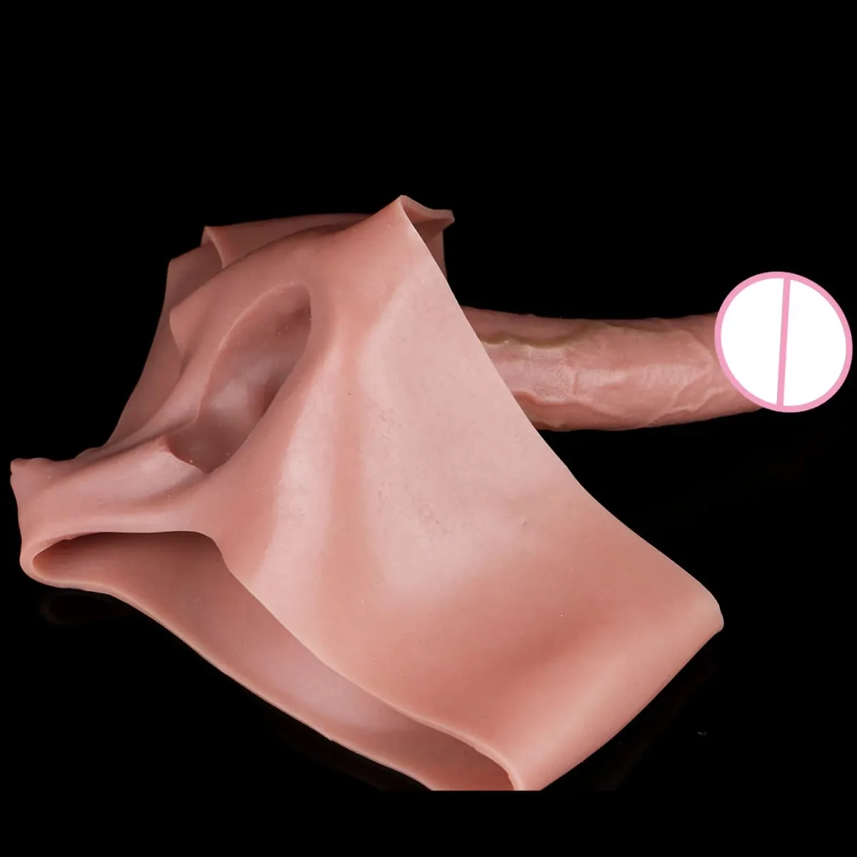 Male Strap-On Long Hollow Dildo Ultra Realistic Penis Extend Sleeve Pants насадка на член Male Cock Cover Sex Toys — image 3
