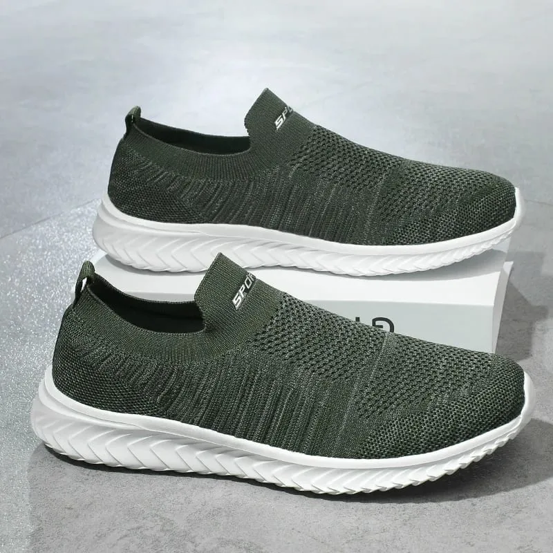 Men Vulcanize Shoes Mesh Men Shoes Lightweight Comfortable Men's Sneakers 2025 Autumn Fashion Slip on Flats Shoes Male Loafers — image 15
