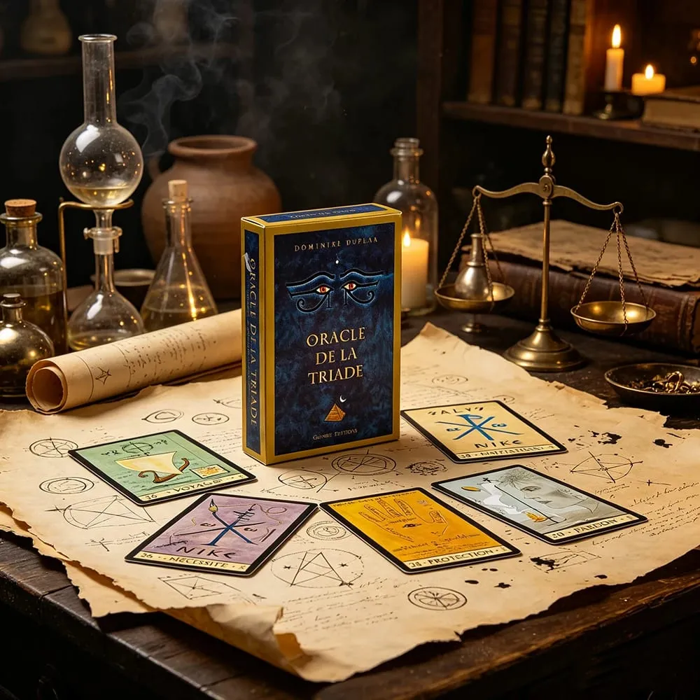 Oracle De La Triade Oracle Cards French Version Cards Game Spiritual Divination Oracle Cards With Guidebook for Beginners — image 5