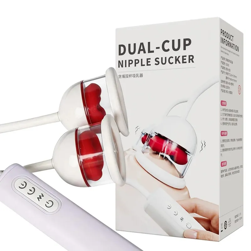 Portable Nipple Licking Sucking Vibrator Female Breast Massager Clitoral Bite Vibrating Sex Toys for Female Masturbation