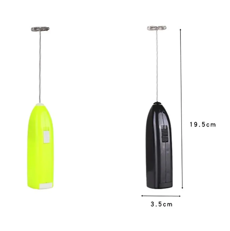 Egg Beater Electric Milk Frother Household Small Mixer Manual for Coffee Cappuccino Cream Frothy Blend Eggs Beater Kitchen Whisk — image 5